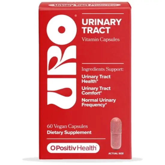 O Positiv URO Urinary Tract Vitamin Capsules for Women with Cranberry & D-Mannose - 60ct image {6}