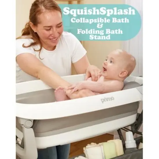 Primo SquishSplash - Collapsible Bath and Folding Bath Stand image {5}