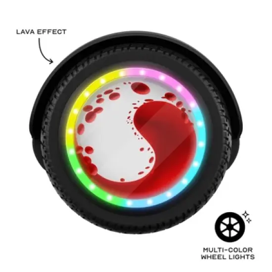 Voyager Hoverboard with light-up and lava effect wheels image {4}