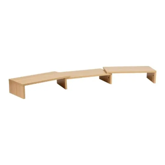 Mind Reader Dual Monitor Stand Height Adjustable Laptop Riser MDF image {7}