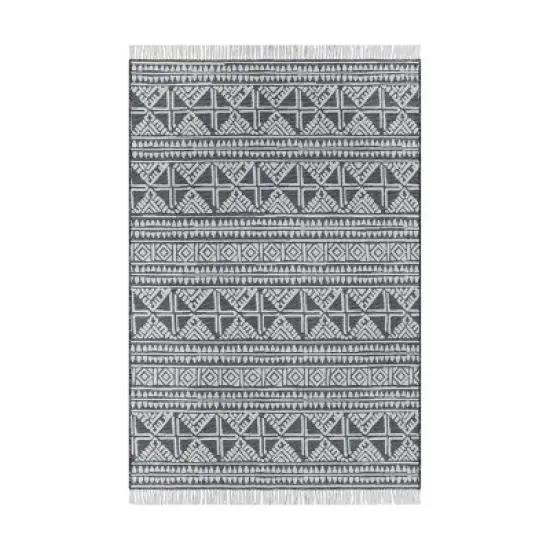 Outdoor Rug Tasseled Charcoal - Project 62&trade; image {4}