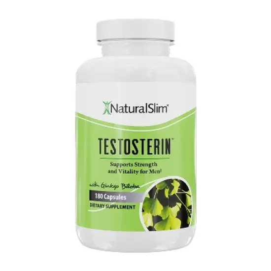 NaturalSlim Testosterin - Testosterone Booster for Men, 180 Capsules image {2}