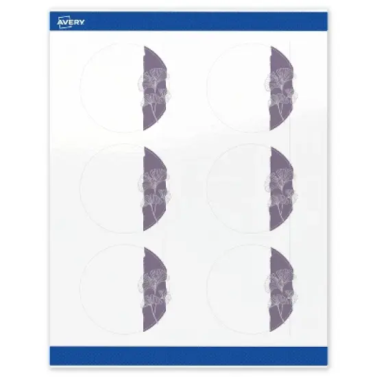 Avery Round Labels, Floral Design, 3" Diameter, 60ct image {8}