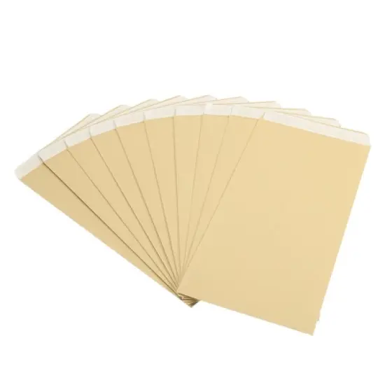 Unique Bargains Office Garden Coin Envelope Self-Adhesive Small Item Stamp Storage Packet Yellow 25 Pcs image {5}