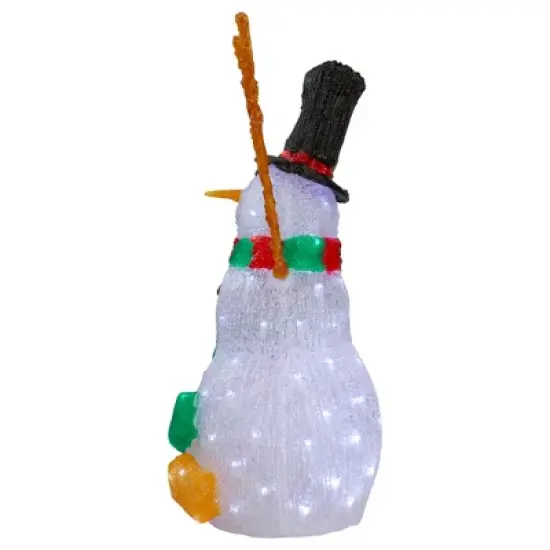 Northlight Lighted Commercial Grade Acrylic Snowman Outdoor Christmas Decoration - 23" image {3}