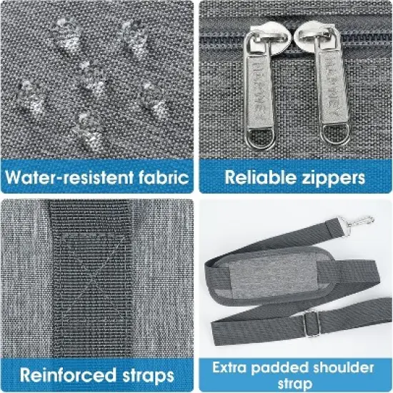 Narwey Foldable Carry on Luggage 22x14x9 Airline Approved Duffle Bag for Travel Packable Duffel Bag image {2}