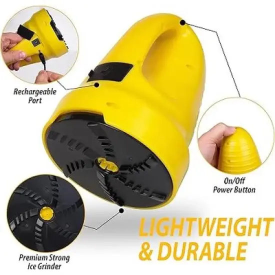 Zone Tech USB Rechargeable Electric Snow Ice Scraper - Automotive Portable Cordless Ice and Snow Scraper for Car Windshield Snow Removal image {1}