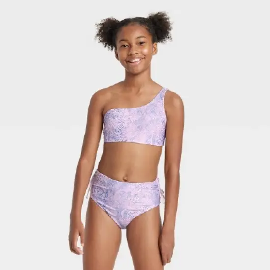 Girls' Snake Bite Animal Bikini Set - art class&trade; Purple  image {3}