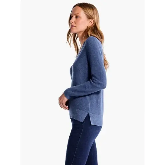 NIC + ZOE Waffle Stitch V-Neck Sweater image {3}