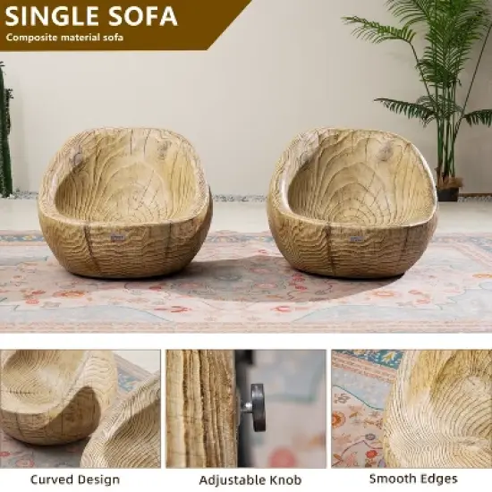 Moda Furnishings 2pcs Outdoor Terrafab Single Sofa image {7}