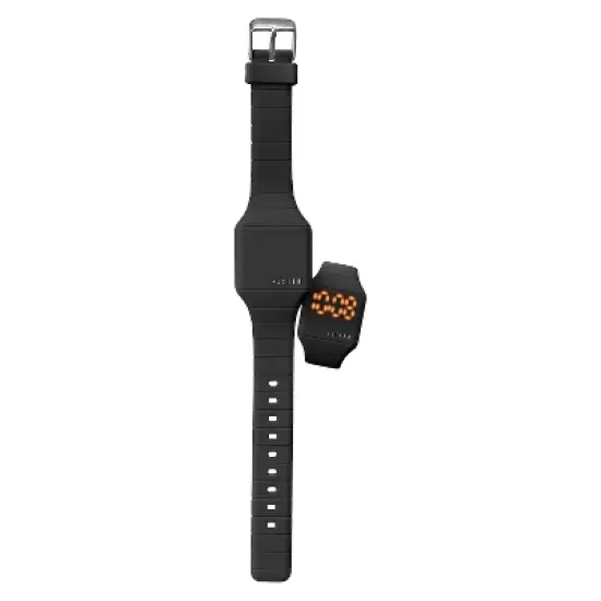 Boys' Fusion Hidden LED Digital Watch - Black image {2}