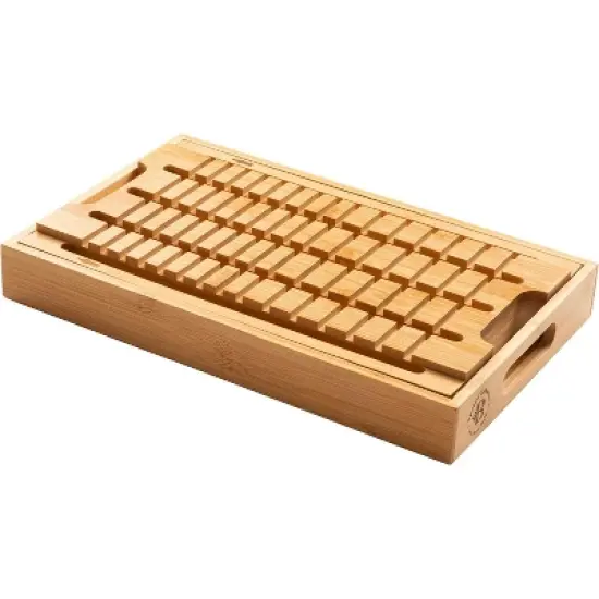 Bread Slicer for Homemade Bread - Adjustable Width Bread Cutter for Cakes, Bagels - Bamboo Bread Cutting Guide and Crumb Tray - (Knife Not Included) image {8}