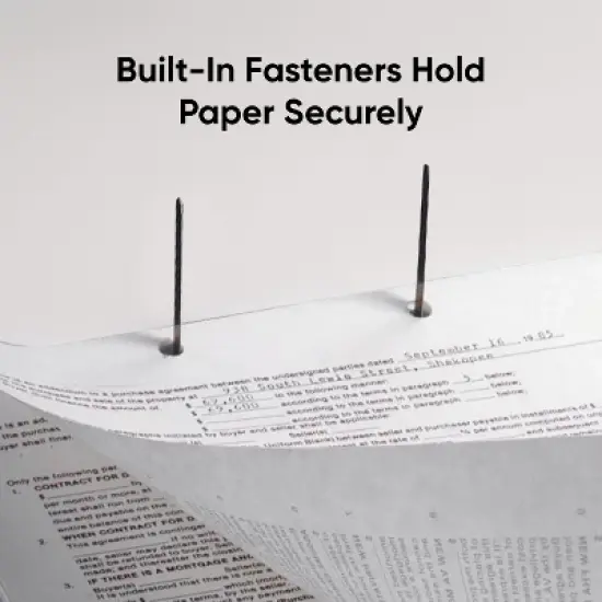 Smead End Tab Fastener File Folder, Shelf-Master  Reinforced Straight-Cut Tab, 2 Fasteners, Letter Size, Manila, 50 per Box (34115) image {4}