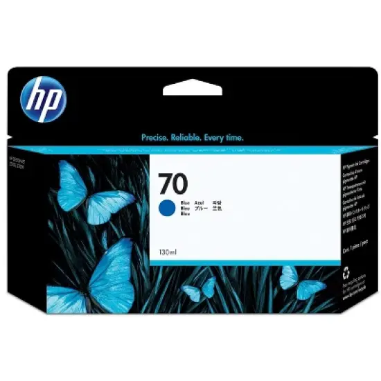 HP 70 130-ml Blue DesignJet Ink Cartridge, C9458A image {4}