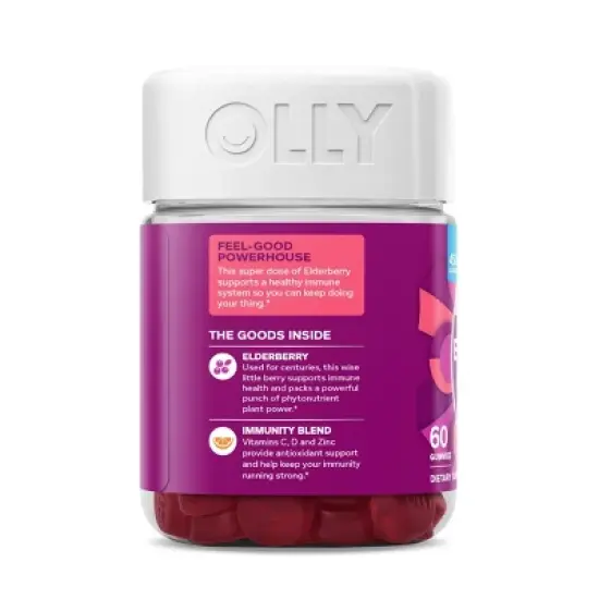 OLLY Extra Strength Immunity Gummies - Elderberry - 60ct image {2}
