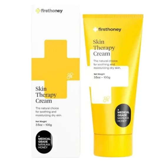 FIRST HONEY&reg; Manuka Honey Cream for Dry & Itchy Skin | Fast Relief for Eczema, Rosacea, Psoriasis, & Dermatitis | Natural & No Fillers - (3.5 oz) image {4}