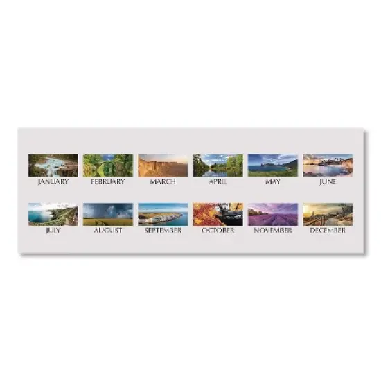 Earthscapes Recycled Monthly Wall Calendar, Color Landscape Photography, 12 x 16.5, White Sheets, 12-Month (Jan-Dec): 2026 image {2}