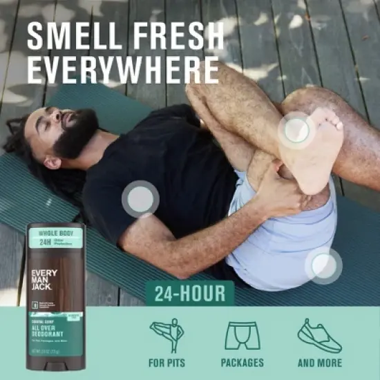 Every Man Jack All Over Solid Deodorant Coastal Surf - 2.6oz image {4}