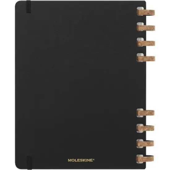 Moleskine 2023-24 Academic Spiral Planner 8"x9.25" Midnight Black image {10}