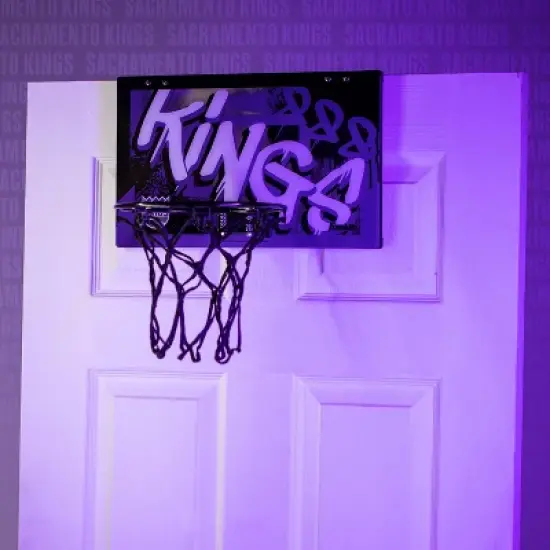 NBA Sacramento Kings Over The Door Mini Basketball Hoop image {1}
