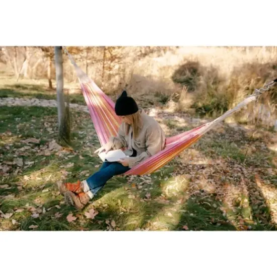 Stansport Cotton Blend Traveler Hammock 78" x 31" Red image {5}