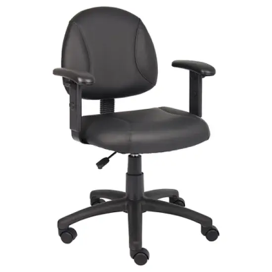 Posture Chair with Adjustable Arms Black - Boss Office Products image {1}