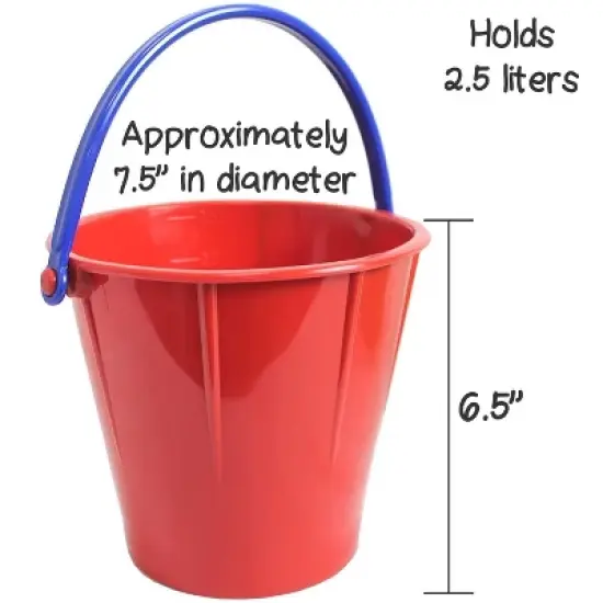 Spielstabil Large Sand Pail (One Bucket Included - Colors Vary) image {11}
