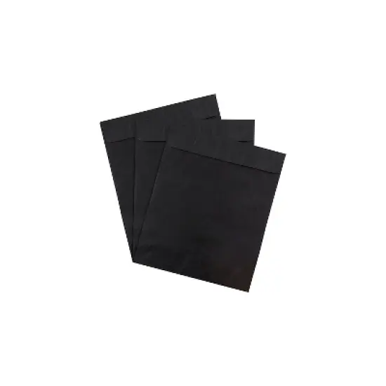 JAM Paper 11.5 x 14.5 Tyvek Tear-Proof Open End Catalog Envelopes Black V021386B image {2}