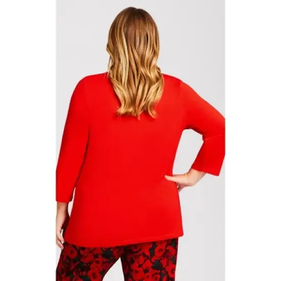 Women's Plus Size Slogan Sleep Top - red | AVENUE image {2}