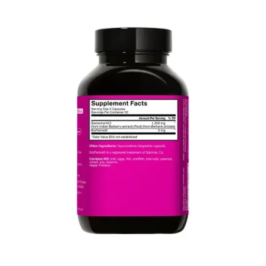 HUM Nutrition Best of Berberine Weight Management & Glucose Support Vegan Capsules - 1200mg - 60ct image {1}