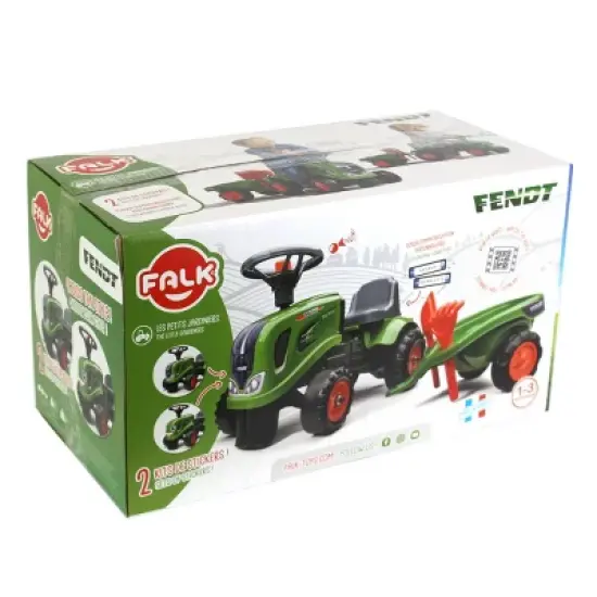 Falk Fendt Ride-on & Push-along Tractor w/ Trailer image {4}