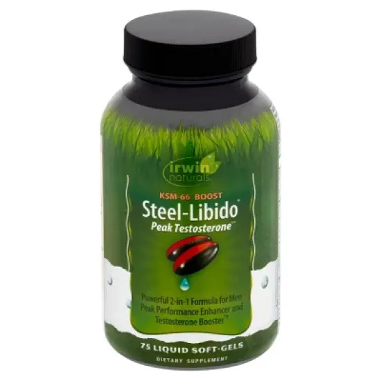 Irwin Naturals Men's Steel Libido Peak Testosterone Softgels - 75ct image {1}
