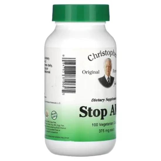 Christopher's Original Formulas Stop-Ache, 375 mg, 100 Vegetarian Caps image {3}