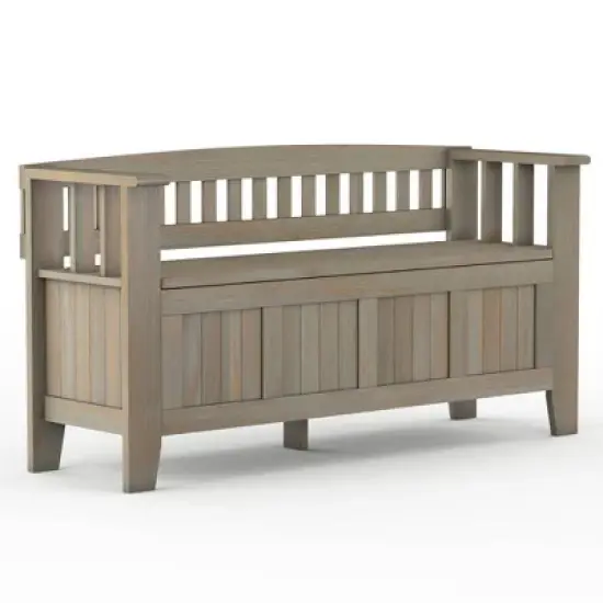 Normandy Solid Wood Entryway Storage Bench - Wyndenhall image {11}