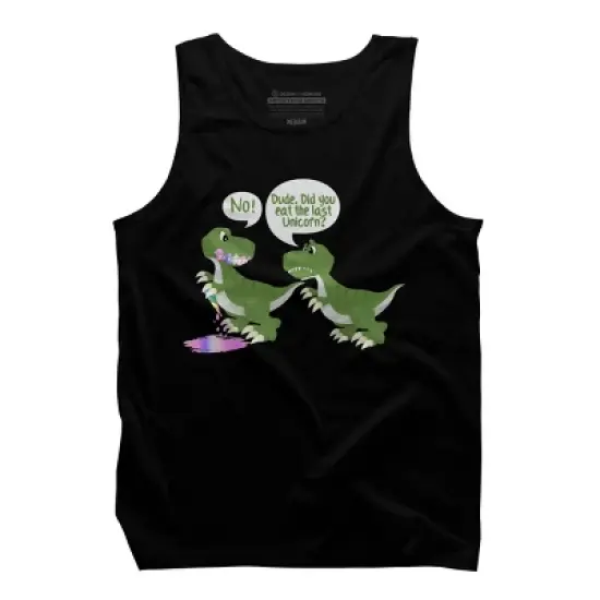 Men's Design By Humans Dude, Did You Eat Last Unicorn By ZeusSE Tank Top image {2}