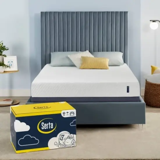Serta Medium Firm 8" Gel Memory Foam Mattress image {1}