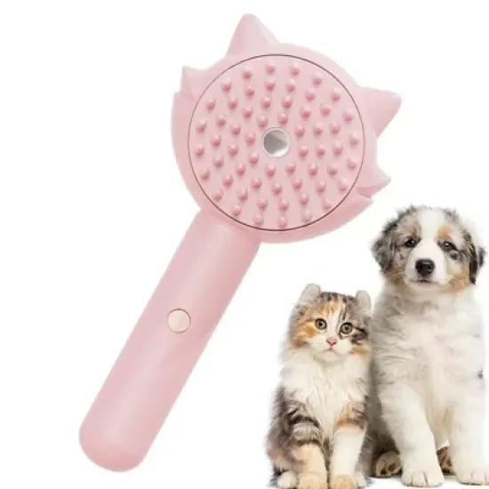 BABYYER Pet Steam Brush Removes For Grooming - Comb For Puppies And Kittens Grooming Massage Cleaning Removal For Home Use Shower image {1}