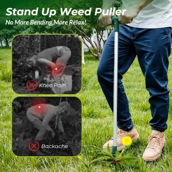 Walensee Weed Puller, Stand Up Weeder Hand Tool image {3}
