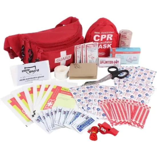 72-Piece First Aid Fanny Pack Kit with Adult & Infant CPR Masks image {9}