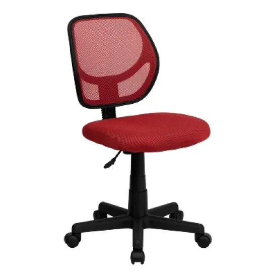 Emma and Oliver Mid-Back Mesh Swivel Task Office Chair with Curved Square Back image {14}