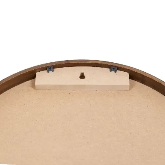 Sunnydaze Round Magnetic Chalkboard for Wall with Pine Frame, Chalk, and Eraser - Rustic Brown image {9}