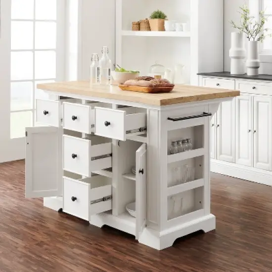 Julia Wood Top Kitchen Island - Crosley image {2}