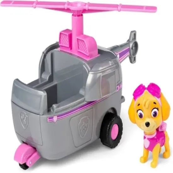 Paw Patrol, Skye&rsquo;s Helicopter Vehicle with Collectible Figure, for Kids Aged 3 and Up image {1}