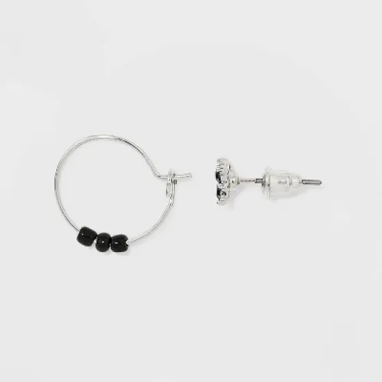 Star Hamsa and Evil Eye Stud Earring Set 30ct - Wild Fable&trade; Silver image {1}