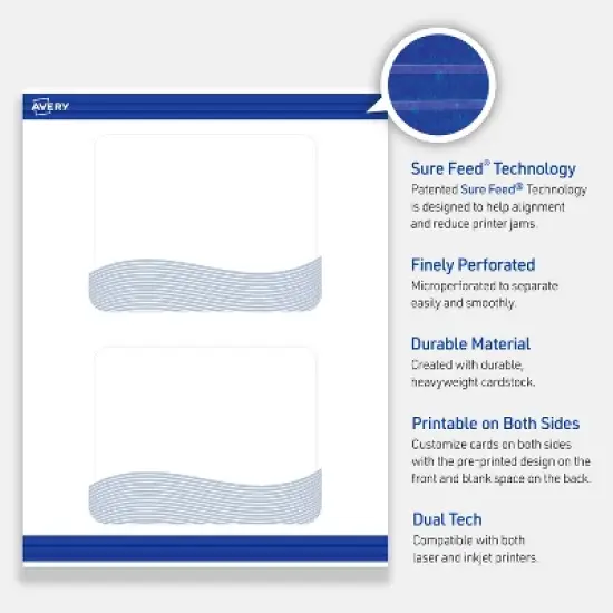 Avery Rectangle Postcards, Colorful Design, 4" x 6", 20 Total image {2}