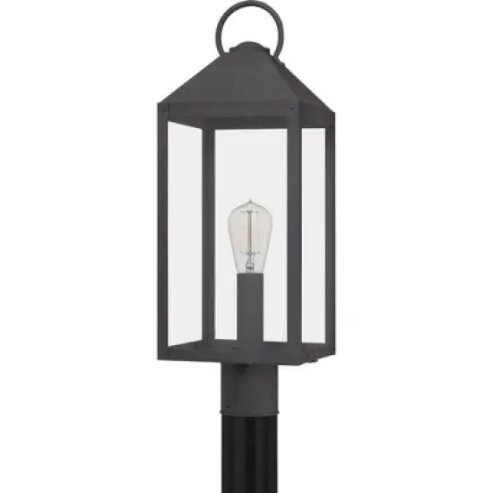 Quoizel Lighting Thorpe 1 - Light Post Light in  Mottled Black image {1}