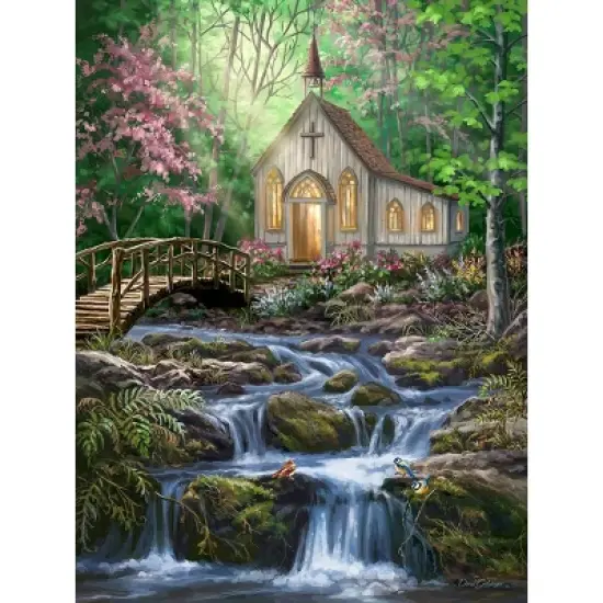 Springbok Peaceful Prayer Jigsaw Puzzle - 500pc: Educational Memory, Fantasy Theme, Cardboard, Creative Thinking Skills image {5}