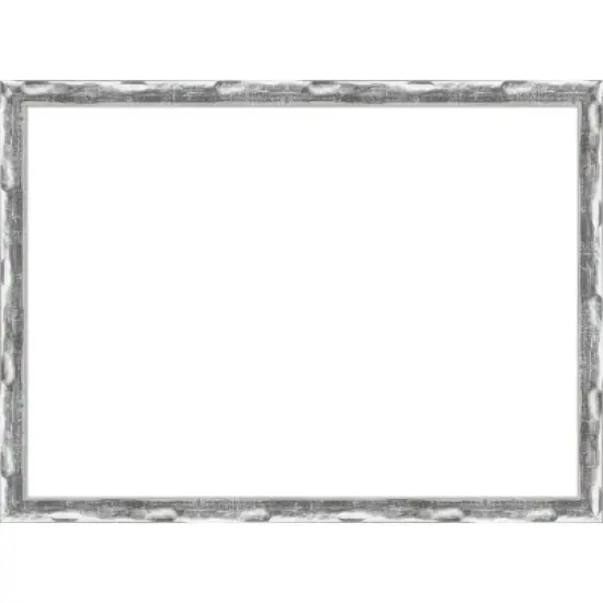 Amanti Art Scratched Wave Chrome Framed Dry Erase Magnetic Board image {13}