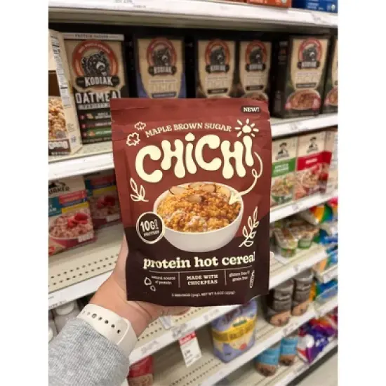 ChiChi Maple Brown Sugar Protein Chickpea Hot Cereal - 8.8oz image {4}