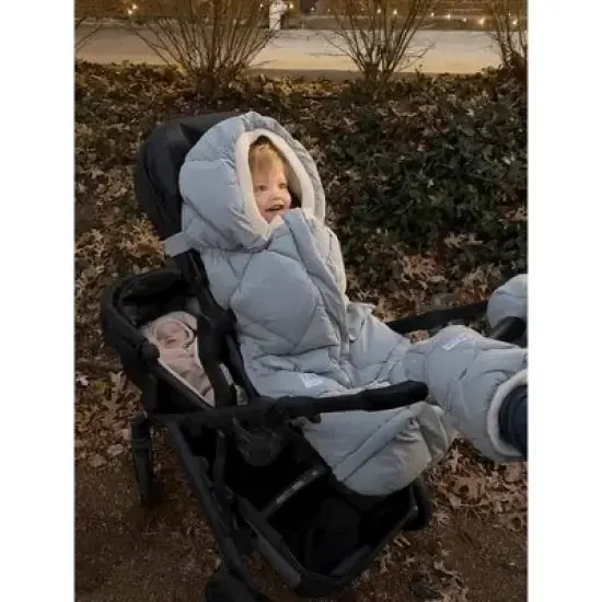 7AM Enfant Stroller Warmmuffts - Benji Mirage Blue image {5}